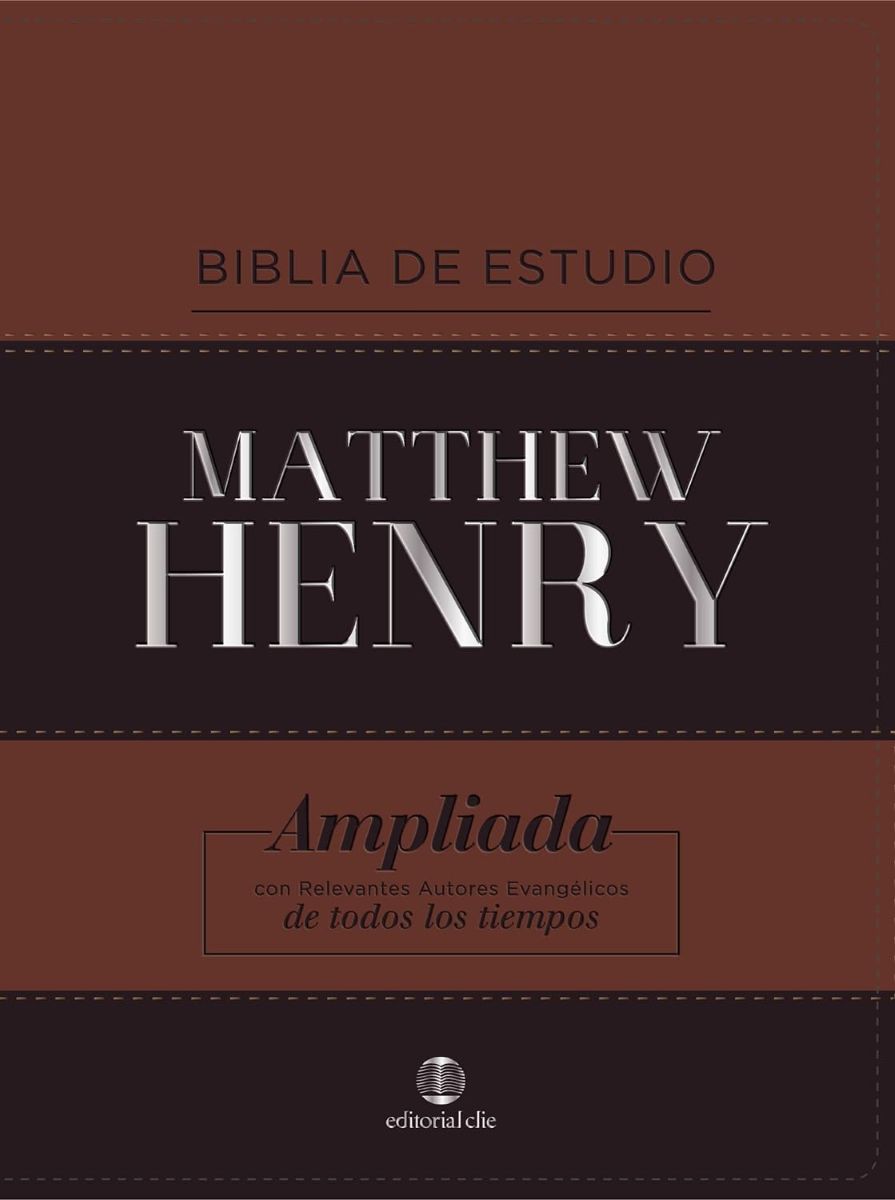 BIBLIA DE ESTUDIO MATTHEW HENRY - EN CAJA - TAPA CUERO SINTETICO