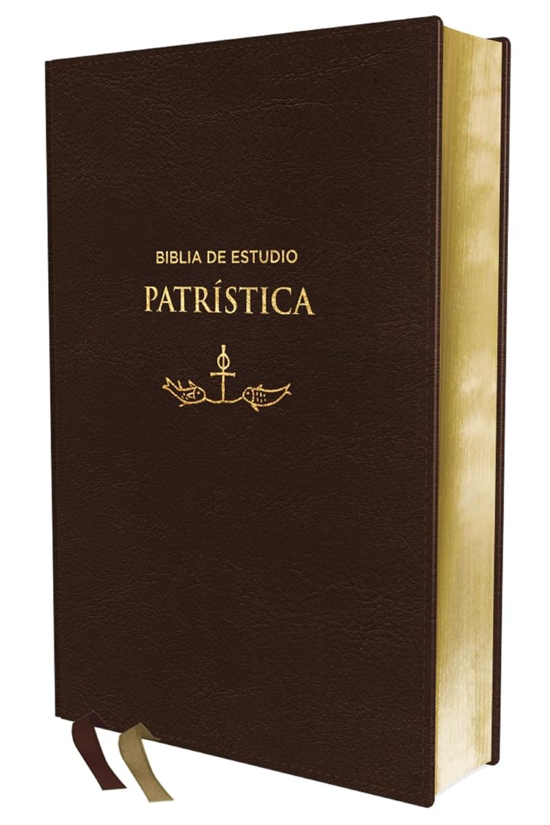 BIBLIA DE ESTUDIO PATRISTICA - EN CAJA - TAPA DE CUERO SINTETICO