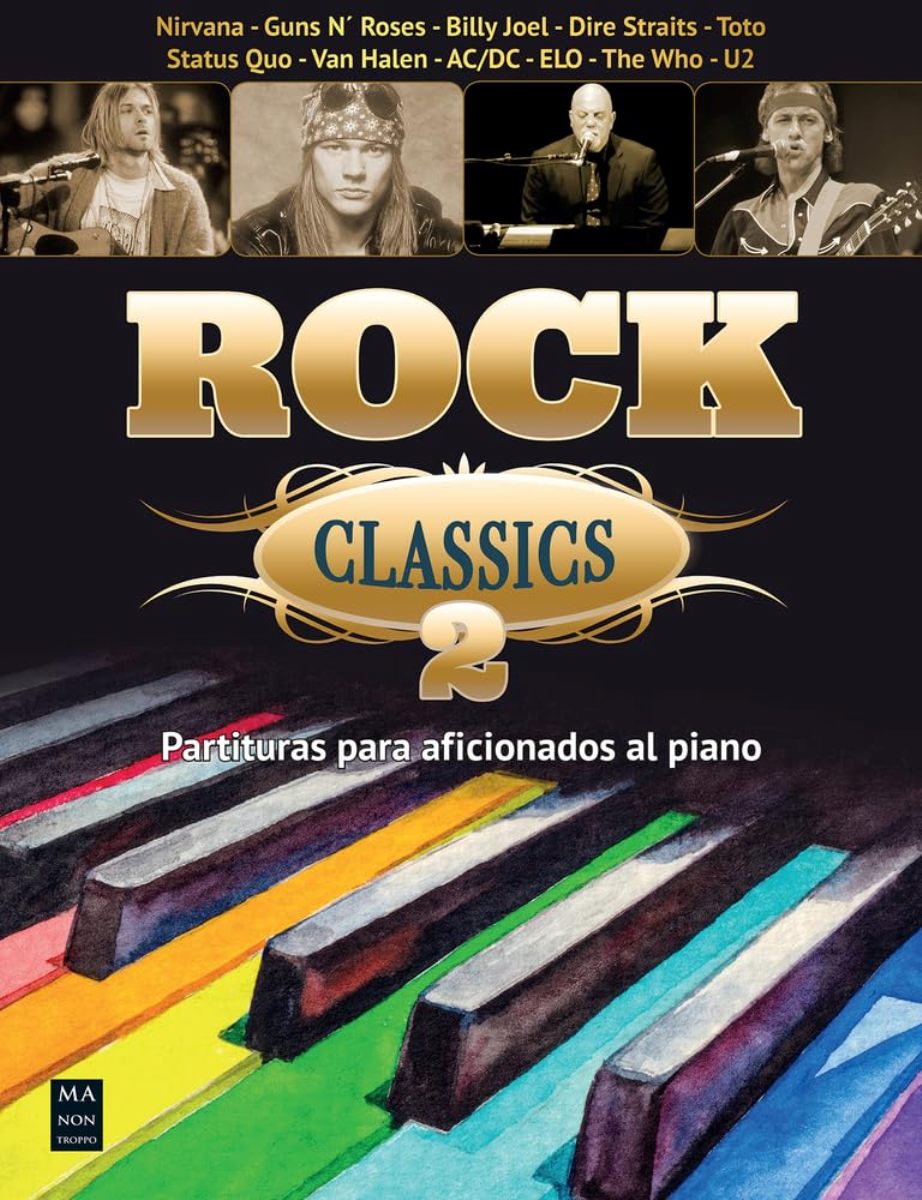 ROCK CLASSICS 2 . PARTITURAS PARA AFICIONADOS AL PIANO